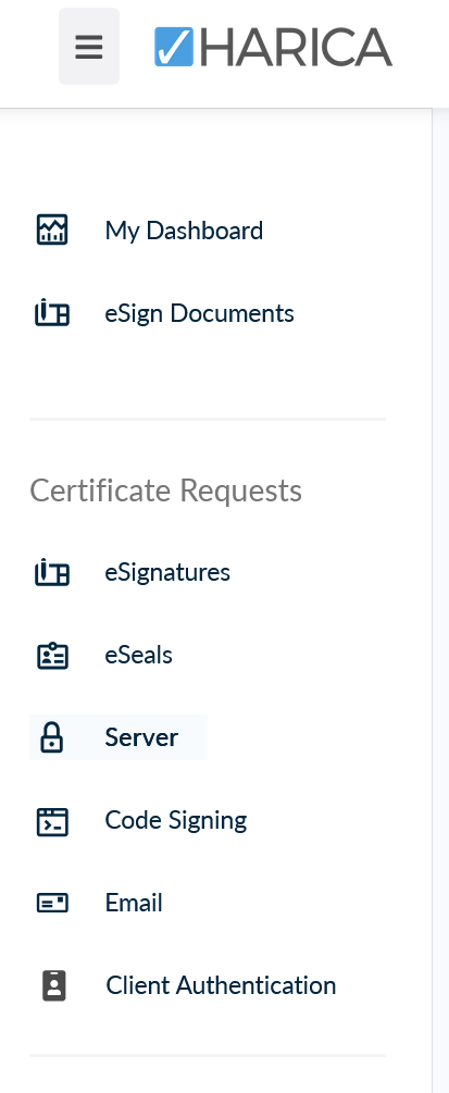Server Certificate Request